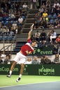 Dusan Lajovic serving a ball-1