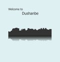 Dushanbe, Tajikistan city silhouette