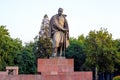 The statue of Sadriddin Aini Tajik and Uzbek Soviet writer, public figure and scientist