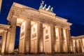 Dusk at the Brandenburger Tor (Brandenburg Gate) in Berlin, Germa