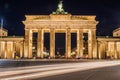 Dusk at the Brandenburger Tor (Brandenburg Gate) in Berlin, Germa