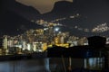 Dusk in the Cantagalo favela Royalty Free Stock Photo