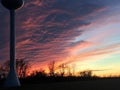 Dusk Clouds rolling into the days sky Royalty Free Stock Photo