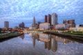 Dusk Columbus Ohio skyline Royalty Free Stock Photo