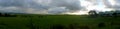 Dusk in the countryside farm fields of Waimea Royalty Free Stock Photo