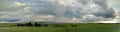 Dusk in the countryside farm fields of Waimea Royalty Free Stock Photo