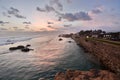 Dusk on Galle fort. Sri Lanka