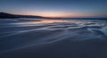 Dusk, Gwithian Sands, Cornwall, UK Royalty Free Stock Photo