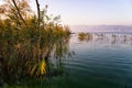 Dusk at lake Volvi Royalty Free Stock Photo