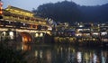 Dusk and light in Fenghuang, China