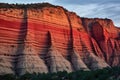 dusk light on red rock at sedona vortexes