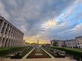 Dusk at Mont des Arts, Brussels Royalty Free Stock Photo