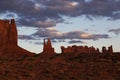 Dusk, Monument Valley, Utah Royalty Free Stock Photo