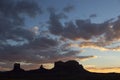 Dusk, Monument Valley, Utah Royalty Free Stock Photo