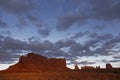 Dusk, Monument Valley, Utah Royalty Free Stock Photo