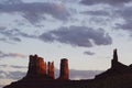 Dusk, Monument Valley, Utah Royalty Free Stock Photo