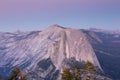 Dusk over Half Dome, Yosemite National Park Royalty Free Stock Photo