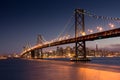 San Francisco-Oakland Bay Bridge and Reflections