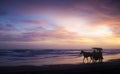 Dusk in Parangtritis Beach, Yogyakarta, Indonesia