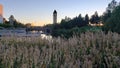 Dusk river front spokane Washington