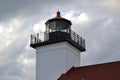 Dusk at Sand Point Lighthouse in Escanaba Michigan Vertical