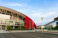 Dusk Scenery of Nanjing Olympic Sports Center Stadium