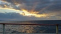 Dusk at sea