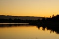 Dusk at Shorline Park Lake, Mountain View, California,