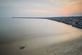 Dusk sky at seascape of west coast of Malaysia.