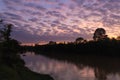 Dusk on the Song Dong Nai River in Cat Tien National Park Royalty Free Stock Photo