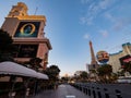 Dusk special lockdown cityscape of the famous Strip