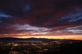 Dusk at Utah Valley Royalty Free Stock Photo