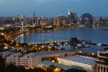 Dusk View of Baku Skyline from Dagustu Park