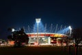Melbourne Cricket Ground at Night in Australia Royalty Free Stock Photo