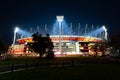 Melbourne Cricket Ground at Night in Australia Royalty Free Stock Photo