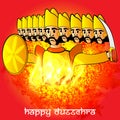 Dussehra celebration with Burning Ravana.