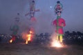 dussehra celebrations , ravan dahan in india Royalty Free Stock Photo