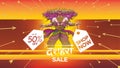 Dussehra Mega Sale with Special Discount Offers promotion advertisement, Creative website header or banner set, Angry ten headed R