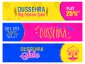 Dussehra Sale website header or banner set.