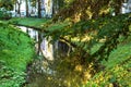 Dussel river in dusseldorf germany