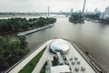 Dusseldorf cityscape skyline at summer 2017, Germany