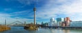 Dusseldorf cityscape with view on media harbor