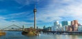 Dusseldorf cityscape with view on media harbor