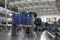 Hall of a departure of the airport Dusseldorf International