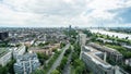 Skyline of Dusseldorf in Germany panorama Royalty Free Stock Photo