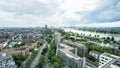 Skyline of Dusseldorf in Germany panorama Royalty Free Stock Photo