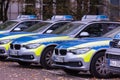 Dusseldorf, North Rhine-Westphalia/germany - 12 10 18:german police car row in dusseldorf germany
