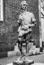 Statue of a molder boy by Willi Hoselmann 1932 2 in the old town market square in Dusseldorf, North Rhine Westphalia, Germany