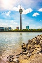 Dusseldorf Skyline With Television Tower Landmark 