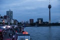 Dusseldorf Tv Tower in Media Harbor, Germany